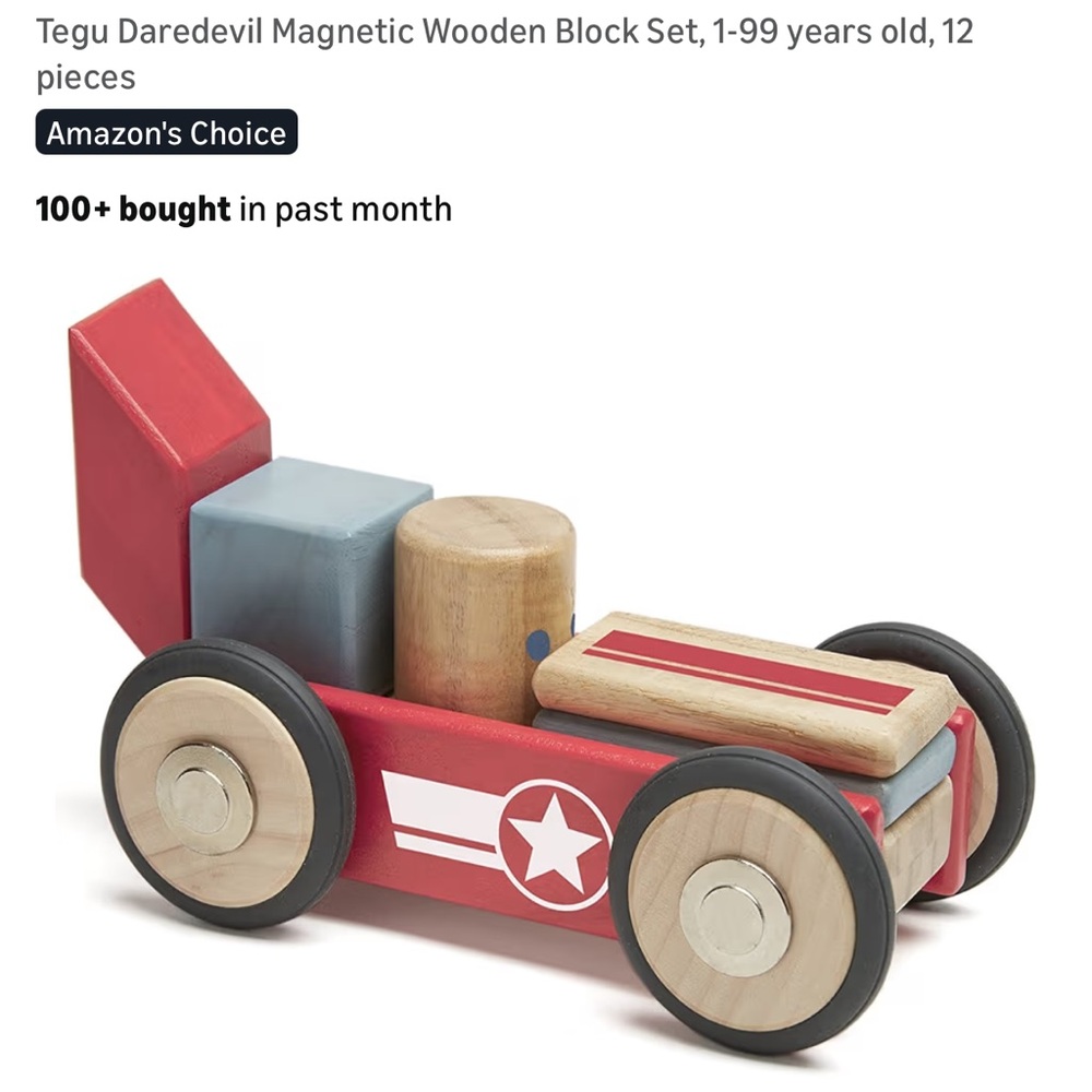 Tegu x2 Magnetic Block Sets Daredevil Helicopter